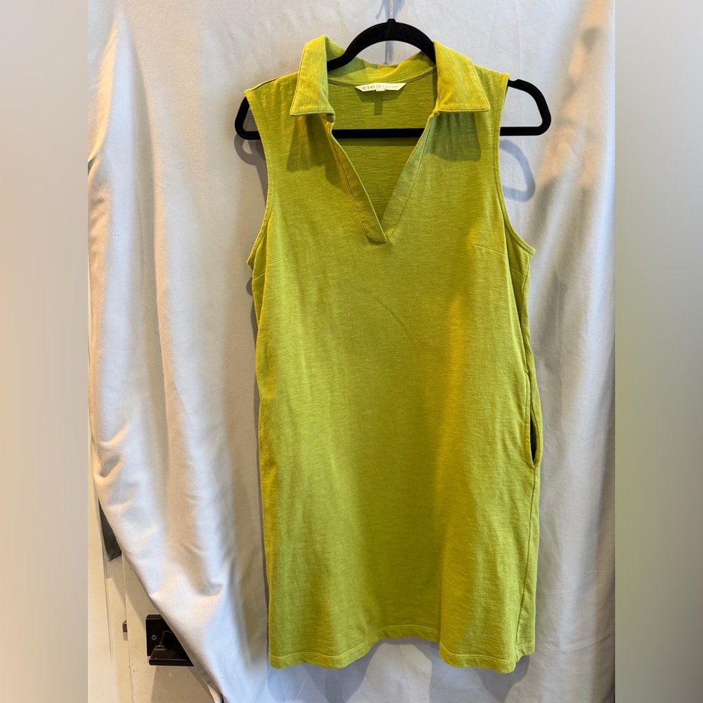 Cleo Women’s Sleeveless Lime Green Women's Dress Size Small Petite